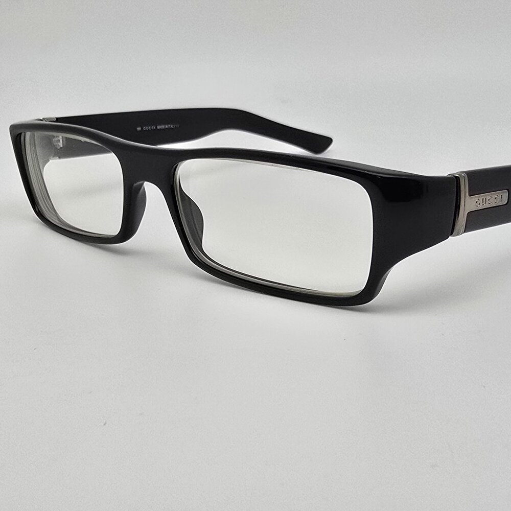 Gucci Gg1444 807 Black Rectangular Eyeglasses Fra… - image 3